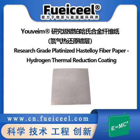 Youveim&reg研究级镀铂哈氏合金纤维纸（氢气热还原镀层）